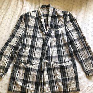 Vintage Plaid Blazer